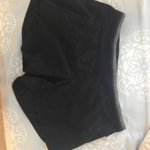 Size 6 LULULEMON black shorts
